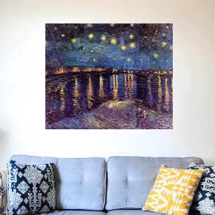 Poster Starry Night Over the Rhone, por Vincent van Gogh