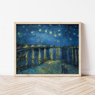 Poster Starry Night Over the Rhône   Vincent Van Gogh