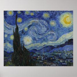 Poster Starry Night por Van Gogh