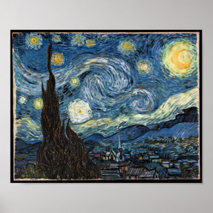 Póster Starry Night por Vincent Van Gogh