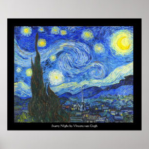 Poster Starry Night por Vincent van Gogh