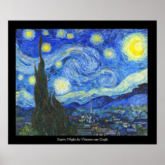 Poster Starry Night por Vincent van Gogh