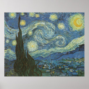 Poster Starry Night por Vincent Van Gogh