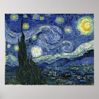 Póster Starry Night por Vincent Van Gogh