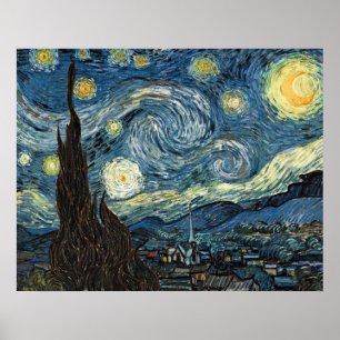 Poster Starry Night por Vincent van Gogh