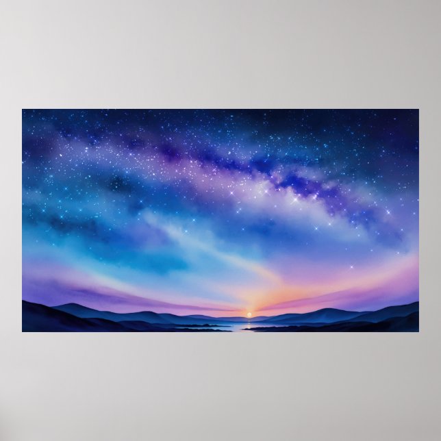 Poster Starry Night Sky (Frente)