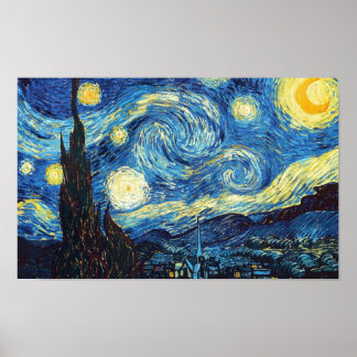 Poster Starry Night - Van Gogh