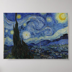 Poster Starry Night, Van Gogh, famosa pintura
