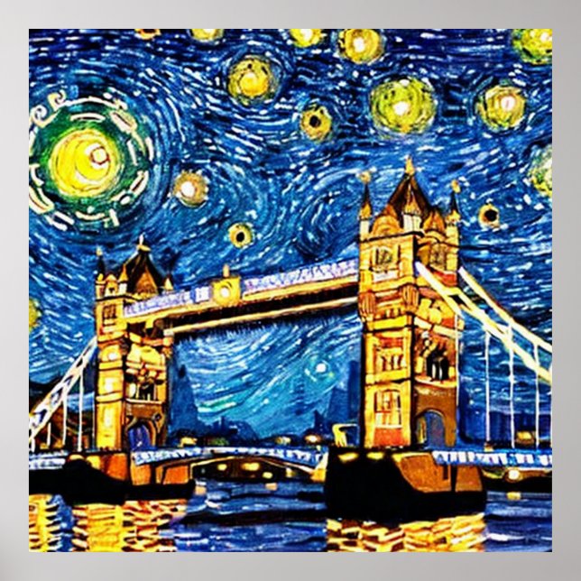 Poster Starry Starry Night London Inglaterra (Frente)