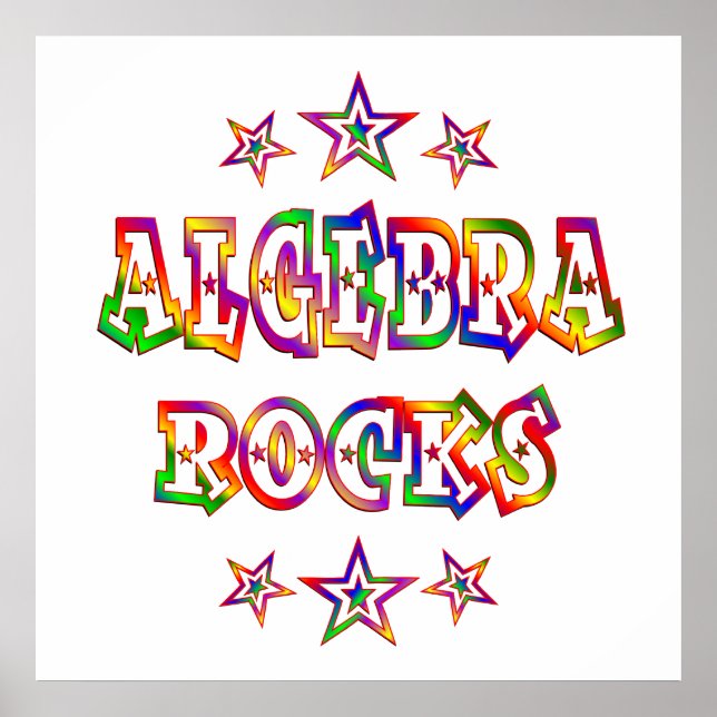 Póster Stars Algebra Rocks (Frente)