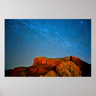 Poster Stars and Red Rock