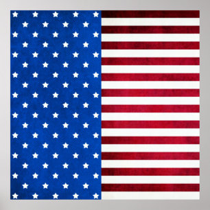 Poster Stars and Stripes-American Flag por Shirley Taylor