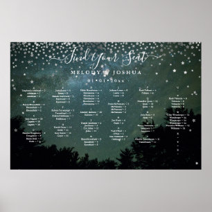POSTER STARS NOITE SKY SEACHART, ALFA