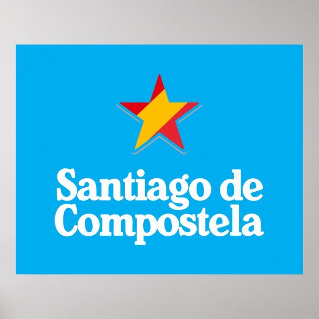 Poster Stars of Spain – Santiago de Compostela (Frente)