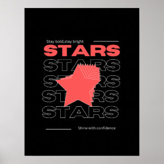 Poster Stars – Shine With Confidence | Stay Bold