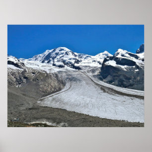 Poster Start of the Gornergrat Glacier