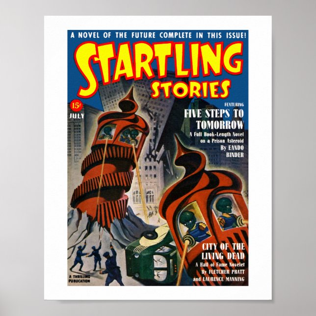 Poster Startling Stories (julho de 1940) (Frente)