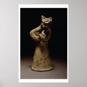 Poster Statuette of a Lion-Headed Demon, Mesopotamia, c.5