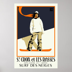 Póster Ste. Croix e Les Rasses