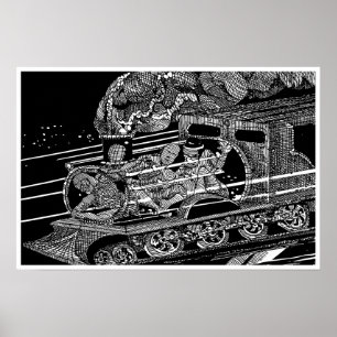 PÓSTER STEAM TRAIN