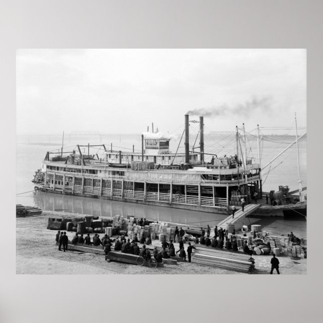 Poster Steamboat Georgia Lee: 1907 (Frente)