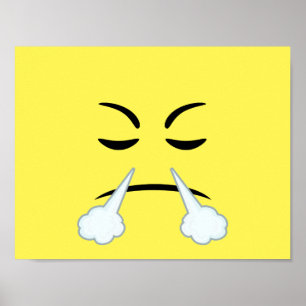 Póster Steaming Emoji