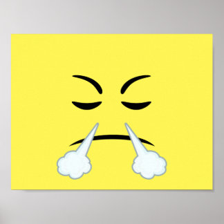 Póster Steaming Emoji