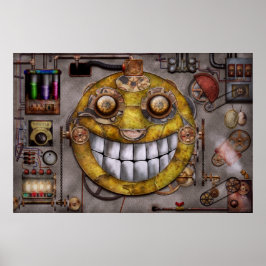 Póster Steampunk - A alegria da tecnologia