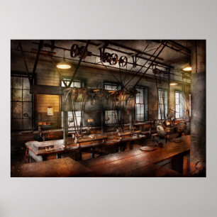 Póster Steampunk - a oficina