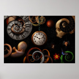 Poster Steampunk - Abstrato - O início e o fim