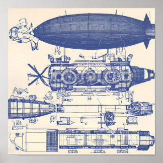 Poster Steampunk Airship 4