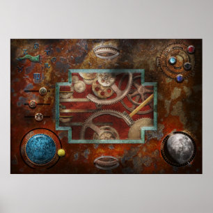 Póster Steampunk - Caixa de Pandora