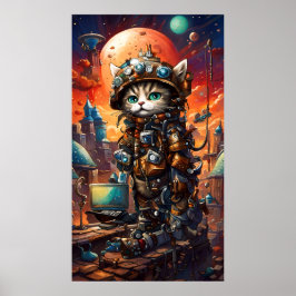 Poster Steampunk Cat I