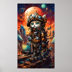 Poster Steampunk Cat I