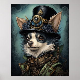 POSTER STEAMPUNK CHIHUAHUA