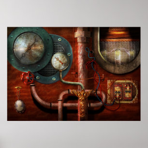 Póster Steampunk - controles
