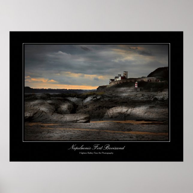 Póster Steampunk e Burtonesque Napoleônico Fort Baudiovis (Frente)