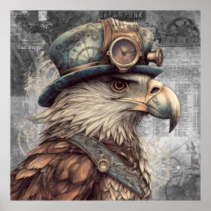 Poster Steampunk Eagle