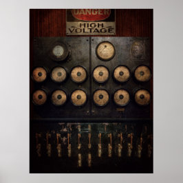 Poster Steampunk - Electrical - Center of power