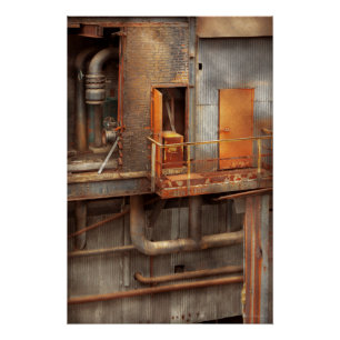 Póster Steampunk - Encanamento - Dilema dos Encanadores