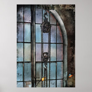 Poster Steampunk - Engrenagem - Importância da Indústria
