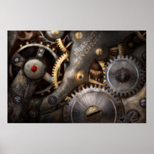Poster Steampunk - Engrenagens - Horologia