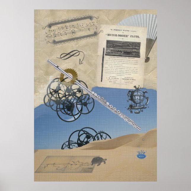 Póster Steampunk Flute Fantasy (Frente)