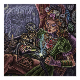 Póster Steampunk Girl