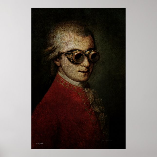 Póster Steampunk Mozart (Frente)