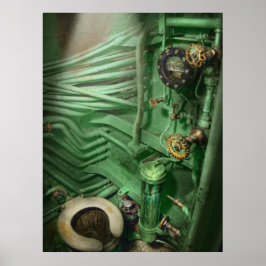 Póster Steampunk - Naval - Encanamento - A cabeça