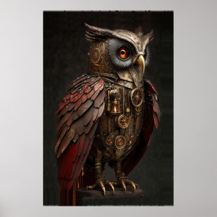 Poster Steampunk Owl