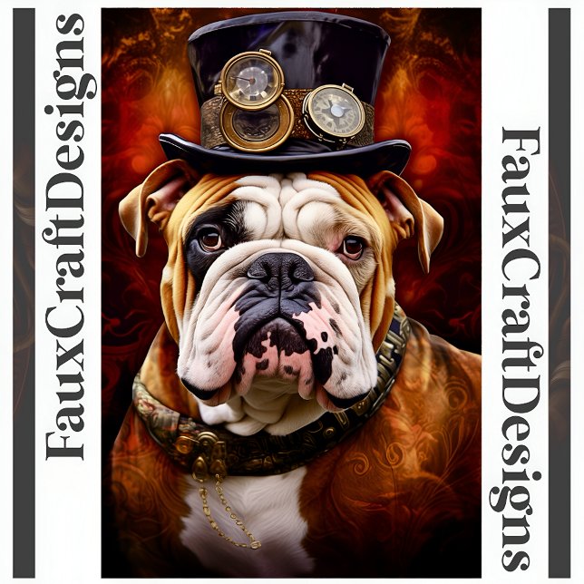 Poster Steampunk Regal British Bulldog 111 imprimível (Criador carregado)