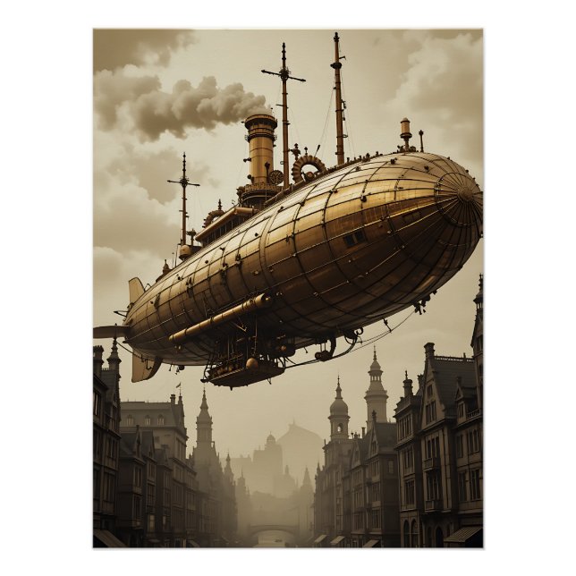 Póster Steampunk Skies: Victorian Adventure (Frente)