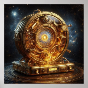 Poster Steampunk, Time Machine, Time/Space/Continuum 002X